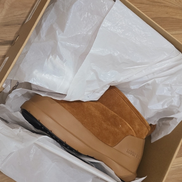 Moon Boot Luna Low Suede Boot Moon Boot Luna Suede Boot Low Cognac Tan - Picture 8 of 13